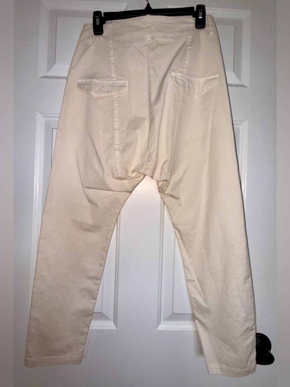 NWT Nili Lotan - Paris Cotton-Blend Twill Trousers - Neutrals Sz 00 /XXS - Picture 4 of 11